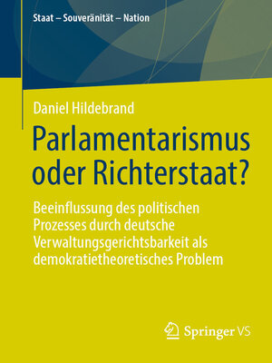 cover image of Parlamentarismus oder Richterstaat?